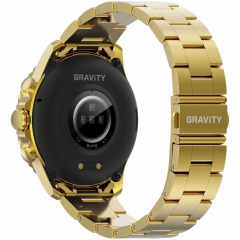 Smartwatch Męski GRAVITY GT16-1 Gold / Złota Bransoleta Smartwatch Męski GRAVITY GT16-1 Gold / Złota Bransoleta