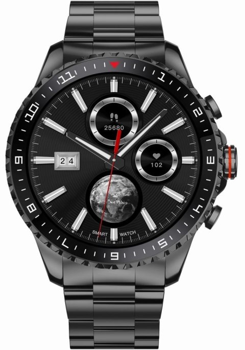 Smartwatch Męski GRAVITY GT16-2 Black / Czarna Bransoleta Smartwatch Męski GRAVITY GT16-2 Black / Czarna Bransoleta