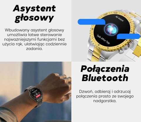 Smartwatch Męski GRAVITY GT16-2 Black / Czarna Bransoleta Smartwatch Męski GRAVITY GT16-2 Black / Czarna Bransoleta