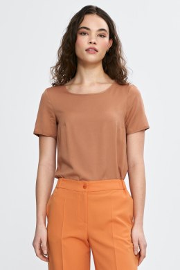Bluzka basic z krótkim rękawem B193 Carmel - Nife Nife