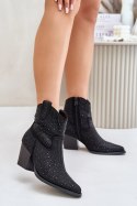 Botki Model S.Barski HY42-121 Black - Step in style Step in style Botki Model S.Barski HY42-121 Black - Step in style Step in style