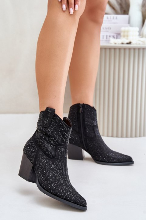 Botki Model S.Barski HY42-121 Black - Step in style Step in style Botki Model S.Barski HY42-121 Black - Step in style Step in style