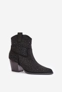 Botki Model S.Barski HY42-121 Black - Step in style Step in style Botki Model S.Barski HY42-121 Black - Step in style Step in style