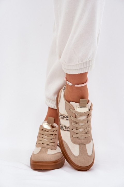 Buty Sportowe Model Satylies 1W-N16 Panterka/Beige - Step in style Step in style Buty Sportowe Model Satylies 1W-N16 Panterka/Beige - Step in style Step in style