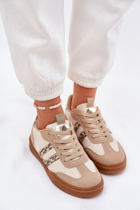 Buty Sportowe Model Satylies 1W-N16 Panterka/Beige - Step in style Step in style Buty Sportowe Model Satylies 1W-N16 Panterka/Beige - Step in style Step in style