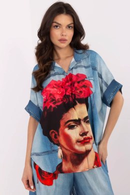 Koszula Damska Model DHJ-KS-19007-5.87 Blue - Italy Moda Italy Moda