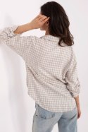 Koszula Damska Model MO-KS-1802.84 White/Beige - Italy Moda Italy Moda