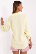 Koszula Damska Model MO-KS-1804.92 White/Yellow - Italy Moda Italy Moda Koszula Damska Model MO-KS-1804.92 White/Yellow - Italy Moda Italy Moda