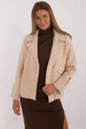 Kurtka Damska Model MBM-KR-250.77 Beige - MBM MBM Kurtka Damska Model MBM-KR-250.77 Beige - MBM MBM