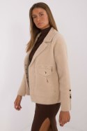 Kurtka Damska Model MBM-KR-250.77 Beige - MBM MBM Kurtka Damska Model MBM-KR-250.77 Beige - MBM MBM