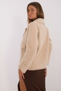 Kurtka Damska Model MBM-KR-250.77 Beige - MBM MBM Kurtka Damska Model MBM-KR-250.77 Beige - MBM MBM