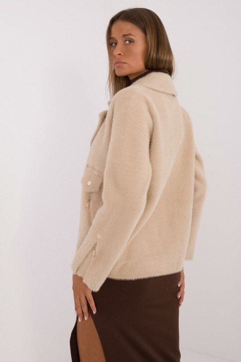 Kurtka Damska Model MBM-KR-250.77 Beige - MBM MBM Kurtka Damska Model MBM-KR-250.77 Beige - MBM MBM