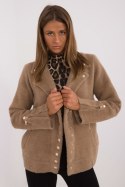 Kurtka Damska Model MBM-KR-250.77 Dark Beige - MBM MBM Kurtka Damska Model MBM-KR-250.77 Dark Beige - MBM MBM