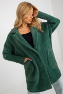Płaszcz Damski Model MBM-PL-1517.00P Dark Green - MBM MBM Płaszcz Damski Model MBM-PL-1517.00P Dark Green - MBM MBM