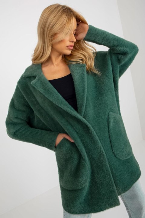 Płaszcz Damski Model MBM-PL-1517.00P Dark Green - MBM MBM Płaszcz Damski Model MBM-PL-1517.00P Dark Green - MBM MBM