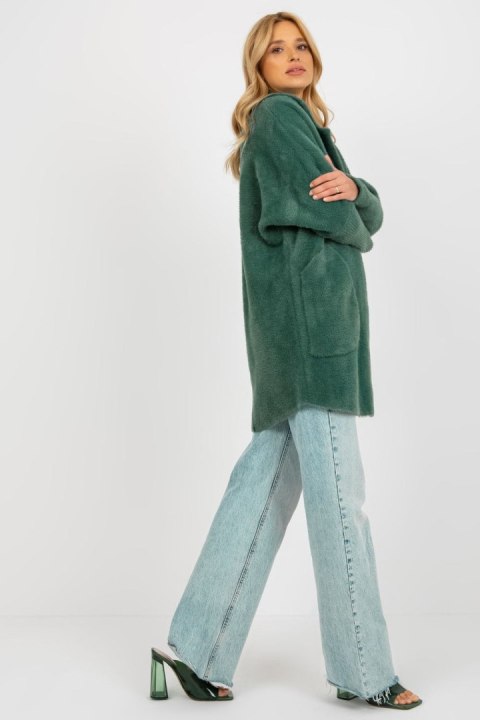 Płaszcz Damski Model MBM-PL-1517.00P Dark Green - MBM MBM Płaszcz Damski Model MBM-PL-1517.00P Dark Green - MBM MBM
