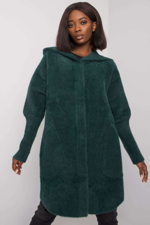 Płaszcz Damski Model MBM-PL-1518.95P Dark Green - MBM MBM Płaszcz Damski Model MBM-PL-1518.95P Dark Green - MBM MBM