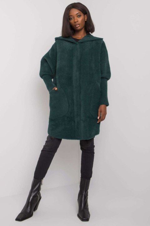 Płaszcz Damski Model MBM-PL-1518.95P Dark Green - MBM MBM Płaszcz Damski Model MBM-PL-1518.95P Dark Green - MBM MBM