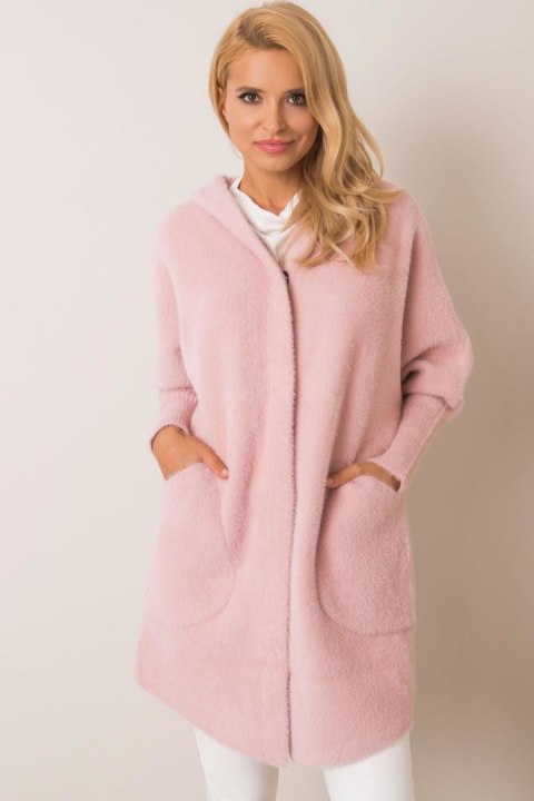 Płaszcz Damski Model MBM-PL-1518.95P Light Pink - MBM MBM Płaszcz Damski Model MBM-PL-1518.95P Light Pink - MBM MBM