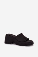 Sandał Klapki Model Afisal 1763 Black - Step in style Step in style