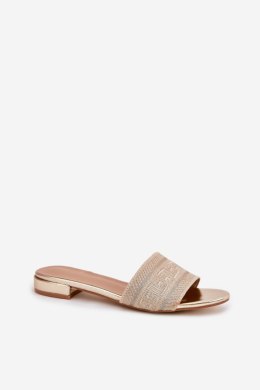 Sandał Klapki Model Fexxy 8076 Gold - Step in style Step in style