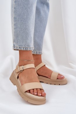 Sandały Model Evaretha Al17 Beige - Step in style Step in style