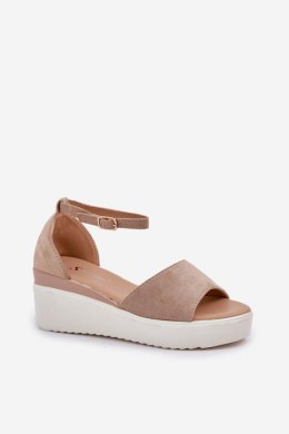 Sandały Model Gillifia JH519P Dark Beige - Step in style Step in style