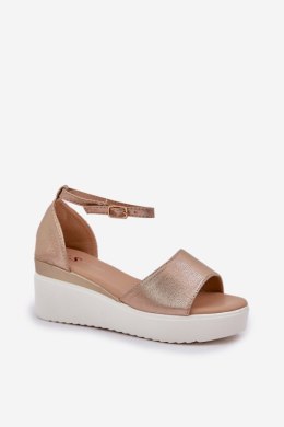 Sandały Model Gillifia JH519P Gold - Step in style Step in style