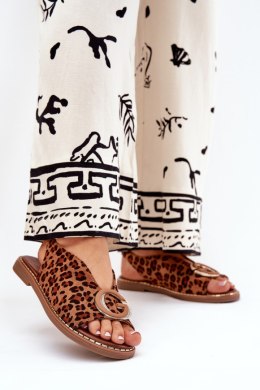 Sandały Model Haliones A8230 Brown Panterka - Step in style Step in style