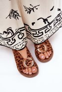Sandały Model Haliones A8230 Brown Panterka - Step in style Step in style Sandały Model Haliones A8230 Brown Panterka - Step in style Step in style