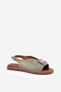 Sandały Model Haliones A8230 Green - Step in style Step in style Sandały Model Haliones A8230 Green - Step in style Step in style