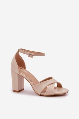 Sandały Model Lanaria M525 Beige - Step in style Step in style