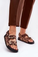 Sandały Model Seladith 3776 Brown Panterka - Step in style Step in style