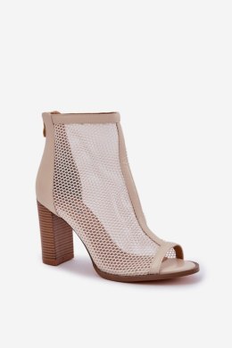 Sandały Model Taniffia M393 Beige - Step in style Step in style