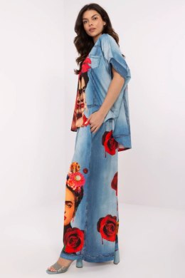 Spodnie Damskie Model DHJ-SP-19183-5.78 Blue - Italy Moda Italy Moda