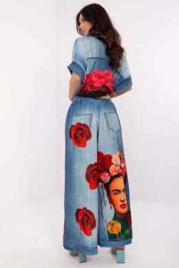 Spodnie Damskie Model DHJ-SP-19183-5.78 Blue - Italy Moda Italy Moda