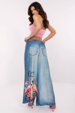 Spodnie Damskie Model DHJ-SP-19183-8.56 Blue - Italy Moda Italy Moda