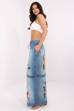 Spodnie Damskie Model DHJ-SP-19183-9.54 Blue - Italy Moda Italy Moda