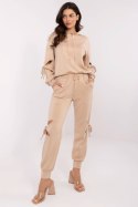 Spodnie Komplet Model NM-KMPL-V5698.03 Beige - NM NM Spodnie Komplet Model NM-KMPL-V5698.03 Beige - NM NM