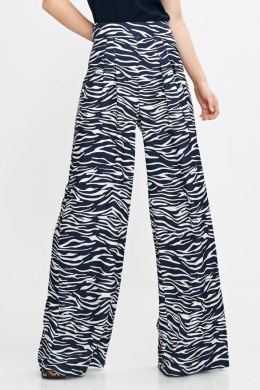 Spodnie palazzo SD115 Wzór Zebra/Navy - Nife Nife