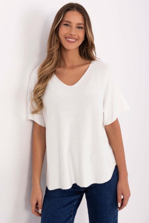 Sweter Damski Model MO-SW-0702.36 Ecru - Italy Moda Italy Moda Sweter Damski Model MO-SW-0702.36 Ecru - Italy Moda Italy Moda
