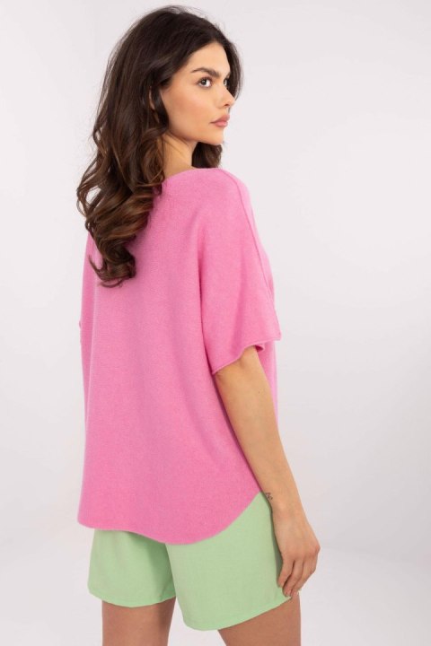 Sweter Damski Model MO-SW-0703.63 Pink - Italy Moda Italy Moda Sweter Damski Model MO-SW-0703.63 Pink - Italy Moda Italy Moda