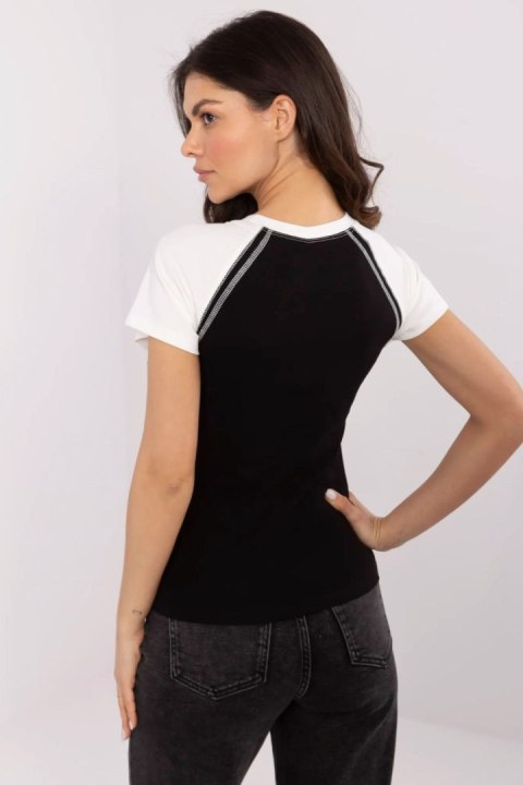 Tshirt Damski Model NM-TS-V7940.17 Black/White - NM NM Tshirt Damski Model NM-TS-V7940.17 Black/White - NM NM