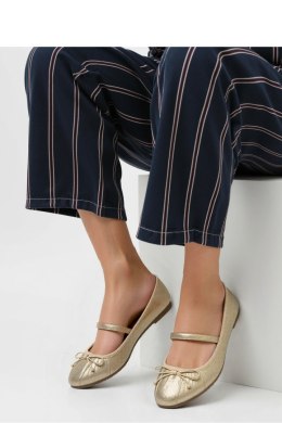 Damskie Baleriny ELVINA - GOLD - Inello Inello