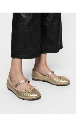 Damskie Baleriny LUSIA ? GOLD - Inello Inello