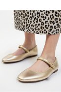 Damskie Baleriny VINTAGE CHARM ? GOLD - Inello Inello Damskie Baleriny VINTAGE CHARM ? GOLD - Inello Inello