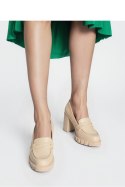 Damskie Czółenka MILENA BEIGE PU ? Eleganckie Buty na Obcasie - Inello Inello Damskie Czółenka MILENA BEIGE PU ? Eleganckie Buty na Obcasie - Inello Inello