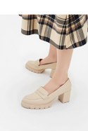 Damskie Czółenka MILENA BEIGE PU ? Eleganckie Buty na Obcasie - Inello Inello Damskie Czółenka MILENA BEIGE PU ? Eleganckie Buty na Obcasie - Inello Inello
