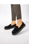 Damskie Mokasyny ? Czarny, Zamszowe Martina BLACK - Inello Inello Damskie Mokasyny ? Czarny, Zamszowe Martina BLACK - Inello Inello