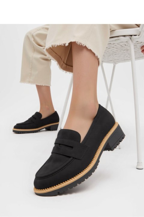 Damskie Mokasyny LORIEN BLACK - Inello Inello Damskie Mokasyny LORIEN BLACK - Inello Inello